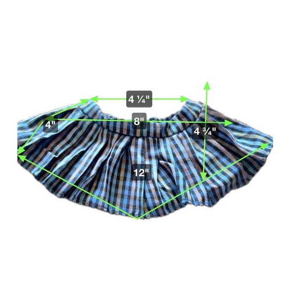 THT Doll’s School Outfit, Skirt, Shirt, Bow tie, Oxford Shoes - Picture 7 of 13